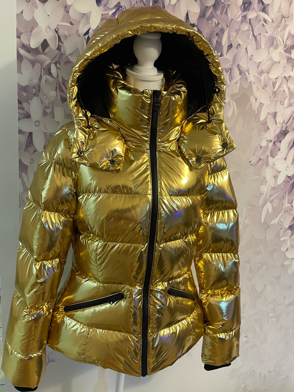 Mackage Jack Madalyn Puffer Jacket – Gold with Black Zippers - Picture 2 of 16